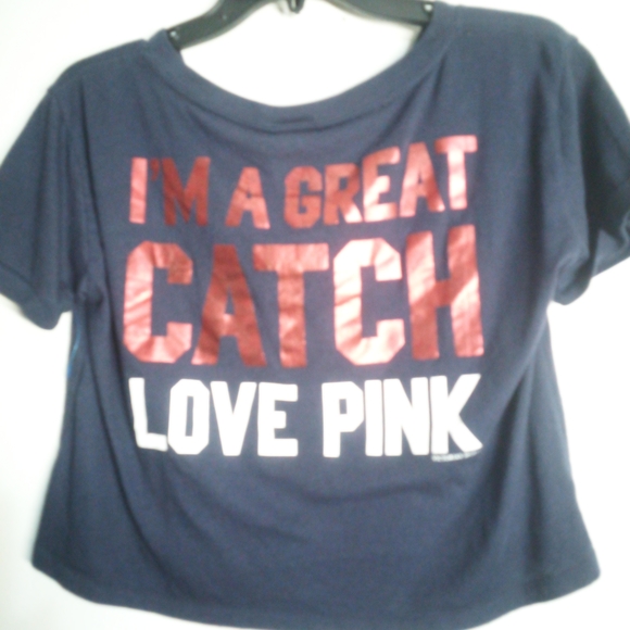 PINK Victoria's Secret Navy Tee - Picture 1 of 3